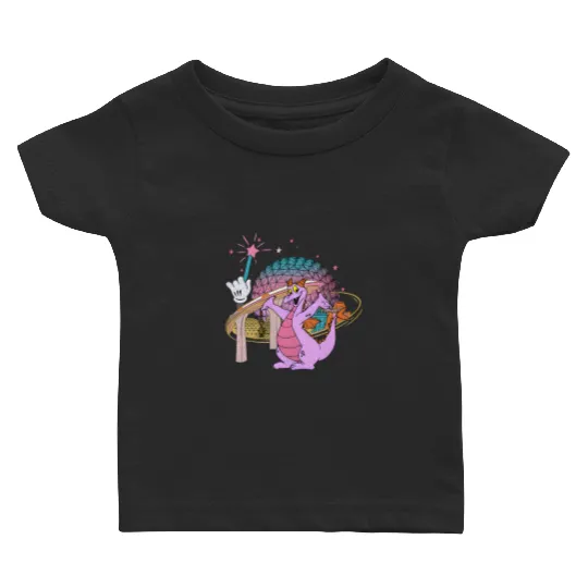 Disney Dragon Figment Baby T Shirts Epcot Figment Baby T Shirts, Mascot Figment Baby T Shirts