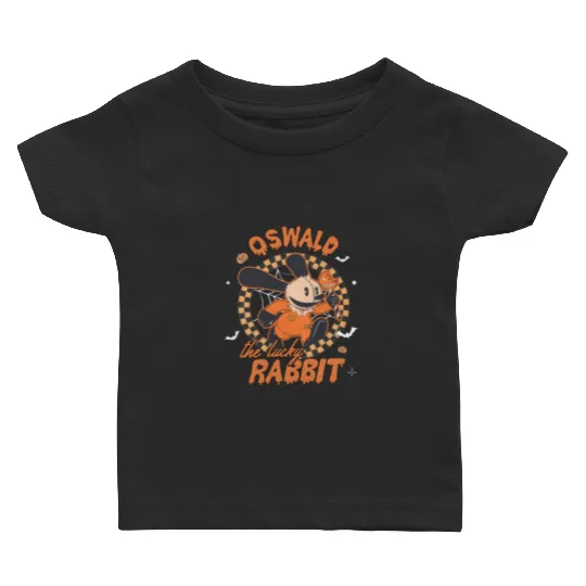 Retro Disney Oswald The Lucky Rabbit Halloween Baby T Shirts, Spooky Season Baby T Shirts