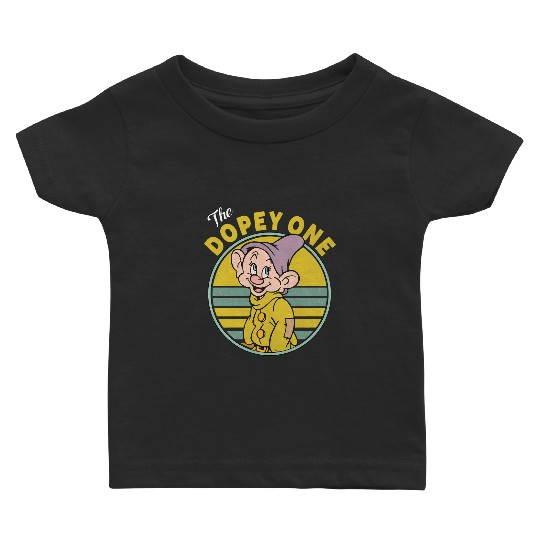 Retro 90s Vintage The Dopey One Baby T Shirts, Disney Snow White And Seven Dwarfs Baby T Shirts