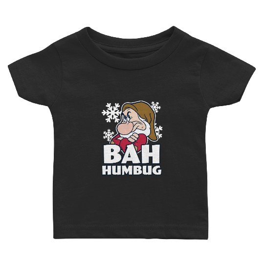 Discover Disney Snow White & Seven Dwarfs Christmas Grumpy Bah Humbug Baby T Shirts