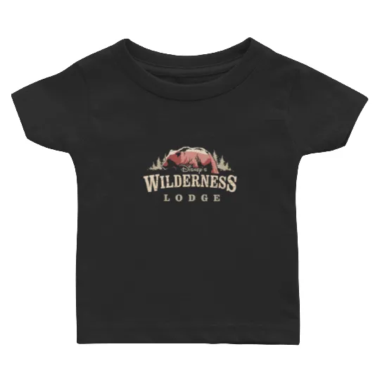 Retro Wilderness Lodge Bear Disney Baby T Shirts