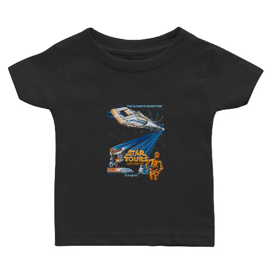 Vintage Star Tours Baby T Shirts Star Wars Ride Baby T Shirts Disneyland Baby T Shirts Y2k Disney Baby T Shirts Star Wars Baby T Shirts