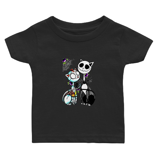 Cute Cat Jack Skellington and Sally iPhone Case: The nightmare dog zero , Nightmare Zero Dog Shirt ,  Zero Nightmare Before Christmas Disney Halloween Baby T-shirts