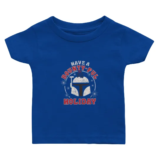 Boba Fett Have A Bounty-Ful Holiday Christmas Baby T Shirts, Funny Disney Star Wars Baby T Shirts