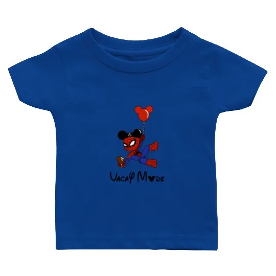 Spiderman Vacay Mode Baby T Shirts, Disney Spiderman Baby T Shirts