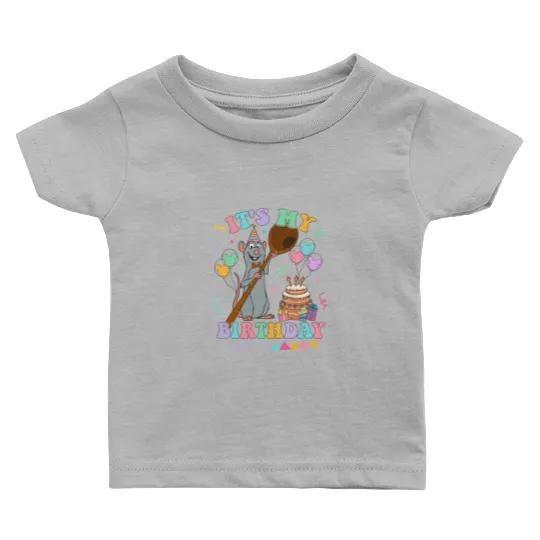Ratatouille Remy It's My Birthday Baby T Shirts Disney Family Matching Baby T Shirts