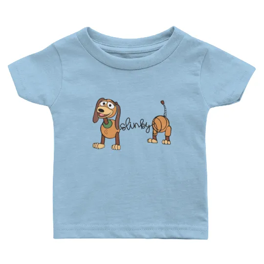 Slinky Dog Baby T Shirts, Toy Story Character Baby T Shirts, Disney Slinky Dog