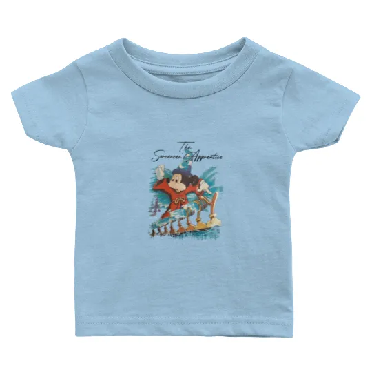 Vintage Mickey The Sorcerer's Baby T Shirts , Fantasmic Disney's Hollywood Studios Baby T Shirts