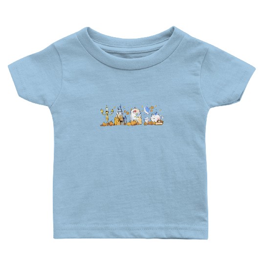 Vintage Disney Princess Belle  Color Baby T Shirts, Beauty and the Beast Characters Unisex Baby T Shirts, Disneyland Family Trip 2023 Baby T Shirts