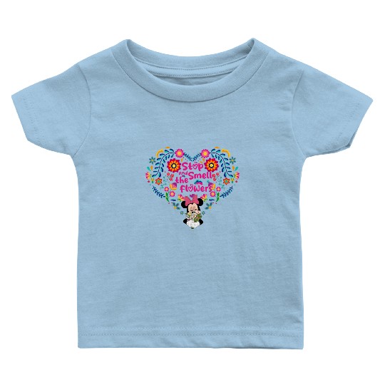 Minnie Flower Baby T Shirts, Disney Epcot, Epcot International Flower and Garden Festival 2023, Mickey's Garden Baby T Shirts