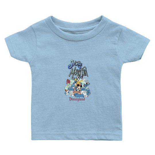 Retro Splash Mountain Baby T Shirts, Mickey and Friends Baby T Shirts, Disneyland Water Ride Baby T Shirts