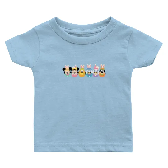 Disney Easter Egg Baby T Shirts, Disney Easter Day, Disney Characters Happy Easter Baby T Shirts