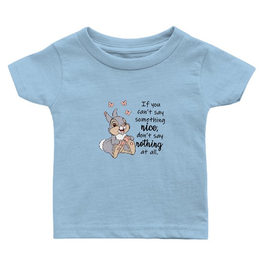 Disney Inspired Thumper Bambi Unisex Short Sleeve Baby T Shirts, Don't Say Nothing At All