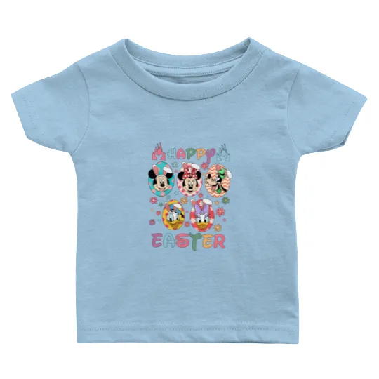 Happy Easter Day Baby T Shirts, Mickey Easter Egg Baby T Shirts, Mickey and Friends Disney Easter