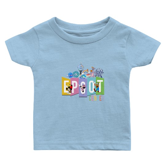 Disney Epcot Baby T Shirts, Epcot Center Baby T Shirts, Disney Epcot Vintage Baby T Shirts