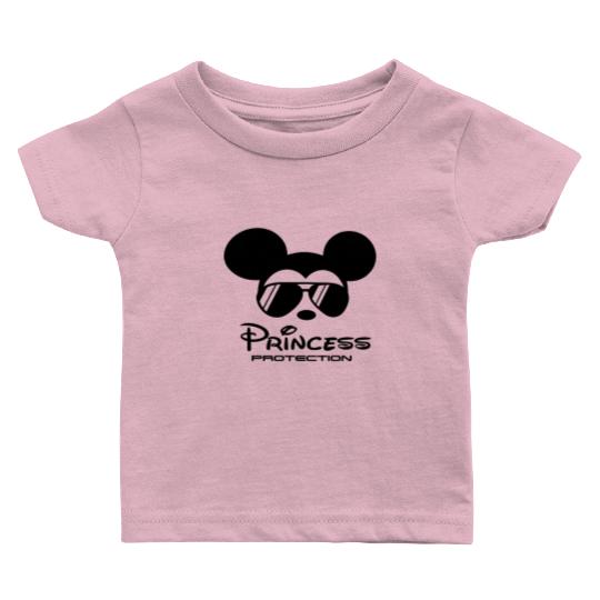 Princess Protection Baby T Shirts, Disney Princess Security Baby T Shirts, Disney Dad Baby T Shirts, Mickey Mouse Baby T Shirts