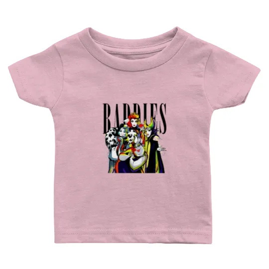 Disney Villians Baddies Graphic Design Maleficent Queen Cruella,Ursla Baby T Shirts
