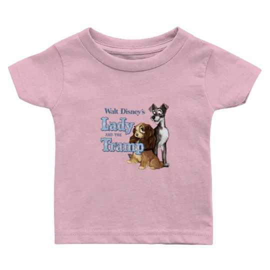 Lady and the Tramp Baby T Shirts, Disney Lady and the Tramp Retro Baby T Shirts