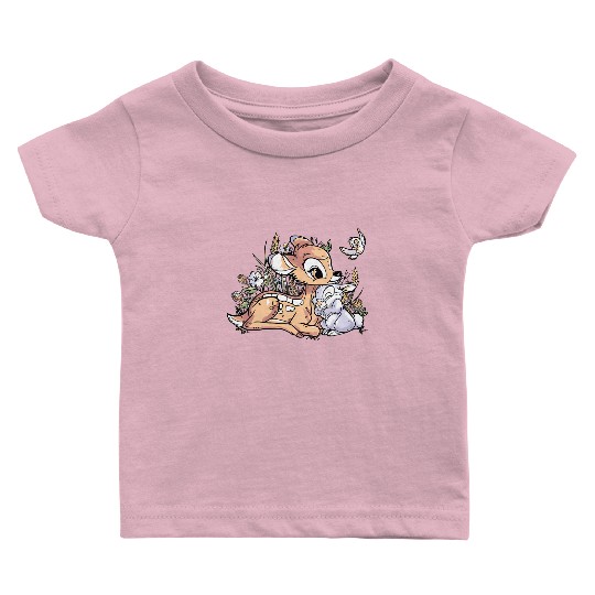 Cute Disney Bambi And Thumper Retro Vintage Baby T Shirts, Magic Kingdom Holiday Trip Baby T Shirts