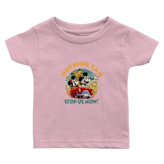 Discover Disney Mickey & Minnie's Runaway Railway Nothing Can Stop Us Now Baby T Shirts