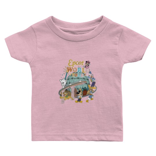 Disney Epcot World Tour 1982  Baby T Shirts, Disney Trip Family Baby T Shirts, Disney Group Baby T Shirts, Retro Disneyworld Baby T Shirts