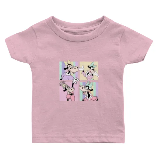 Disney Clarabelle Cow Baby T Shirts, Disney Girls Baby T Shirts, Disney Aesthetic Baby T Shirts, Disneyworld Baby T Shirts