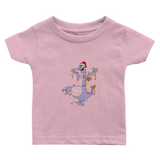 Disney Figment Christmas Lights Baby T Shirts, Vintage Figment Epcot Center 90's Style Baby T Shirts