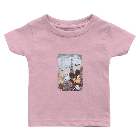 Disneyland Paris Mickey Baby T Shirts, Eiffel Tower Mickey Baby T Shirts