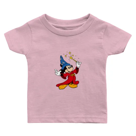 Disney Fantasia Sorcerer Mickey Mouse Magic Wizard  Baby T Shirts, Fantasmic Disney Baby T Shirts