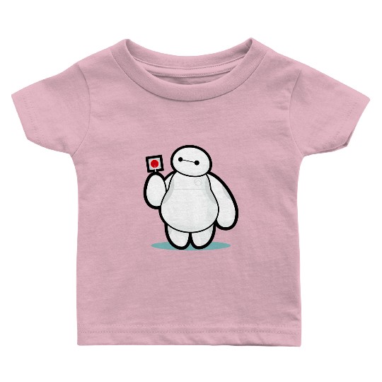 Disney Big Hero 6 Baymax With Lollipop Cute Shot Baby T Shirts