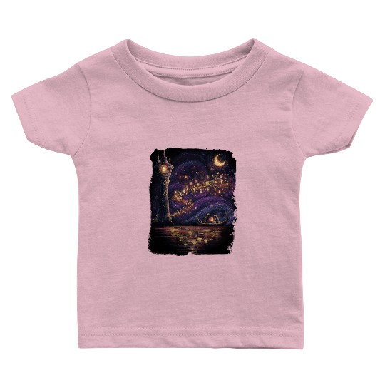 Vintage Tangled Rapunzel  Baby T Shirts, Disney Rapunzel Floral Baby T Shirts