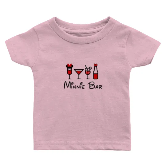 Minnie Bar Baby T Shirts, Disney Baby T Shirts, Drinking Baby T Shirts, Drinking Around the World Baby T Shirts