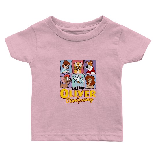 Disney Oliver & Company Characters Baby T Shirts