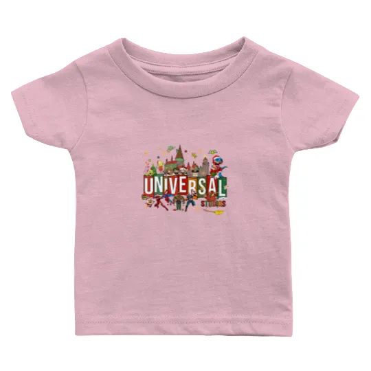 Universal Studios Christmas Baby T Shirts, Disneyland Christmas