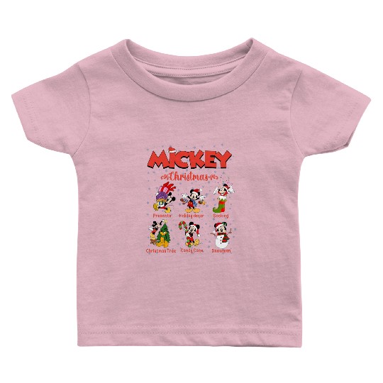 Mickey Christmas Baby T Shirts, Christmas Baby T Shirts, Raglan Baby T Shirts, Disney Christmas Baby T Shirts