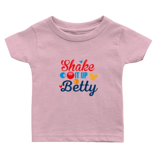 Shake it up Betty! Disney Cruise Line Bingo Baby T Shirts | Disney Cruise Baby T Shirts | Disney Bingo Baby T Shirts