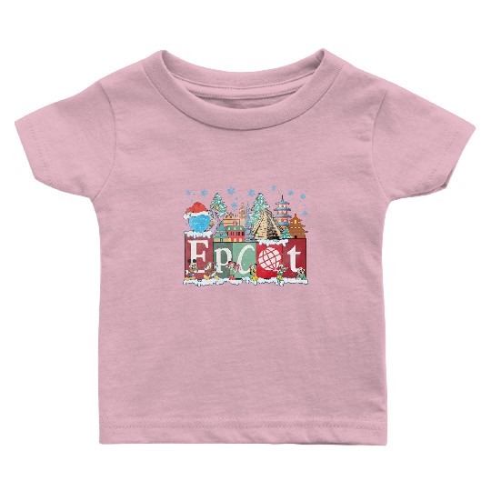 Disney Epcot Christmas Baby T Shirts, Joy to the World Christmas 2023 Baby T Shirts