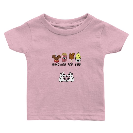 Snacking For Two Pregnancy Announcement Disney Baby T Shirts