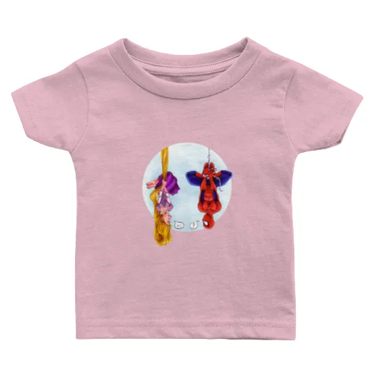 Disney Rapunzel And Marvel Spider-Man Baby T Shirts, Disney Princess, Fans Gift