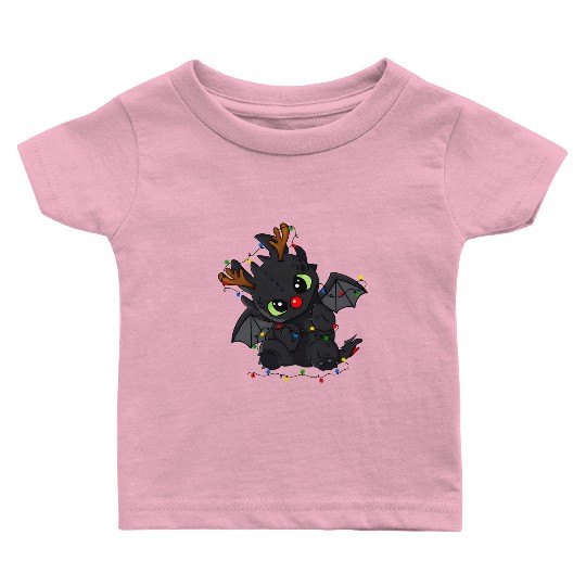 Disney Toothless Christmas Lights Baby T Shirts