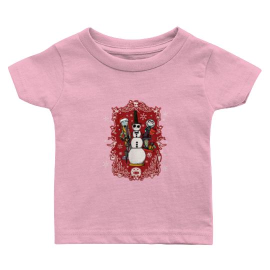 disneys Nightmare Before Christmas Jack Snowman Nutcracker Baby T-shirts