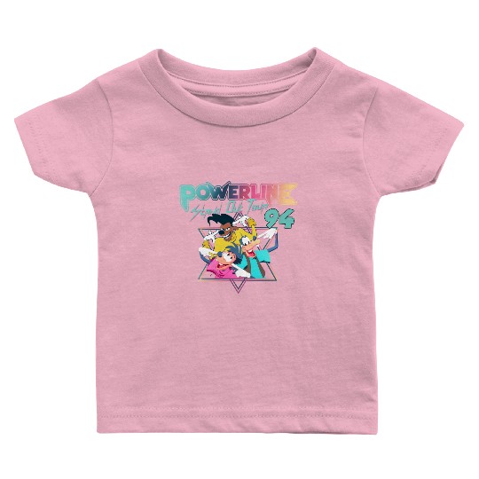 Disney A Goofy Movie Powerline World Tour 95 Retro 80s Baby T Shirts