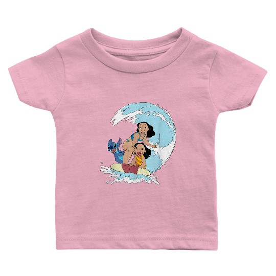 Disneyss Lilo And Stitch Nani Family Surf Sesh Baby T-shirts