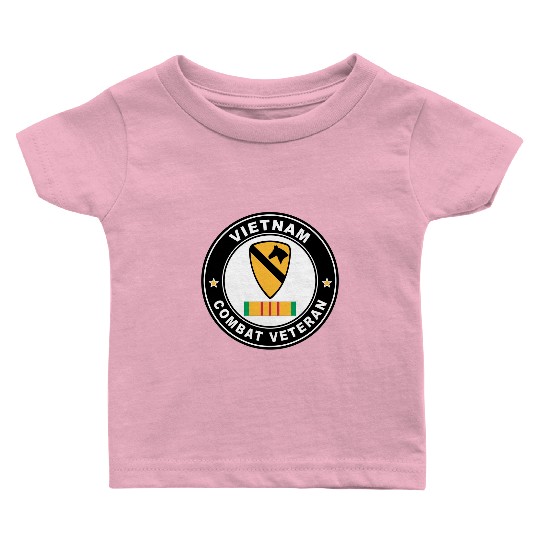1st Cavalry Division Vietnam Combat Veteran Baby T Shirts