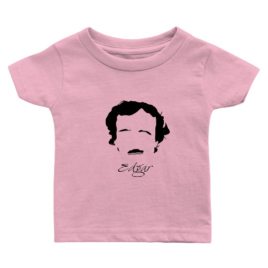 Edgar Allan Poe Silhouette & Hirsute Baby T Shirts