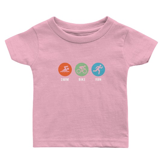 Swim Bike Run Baby T Shirts