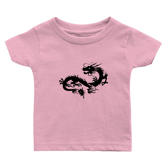 Chinese dragon art Baby T Shirts