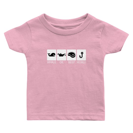 Whale Oil Beef Hooked Baby T Shirts