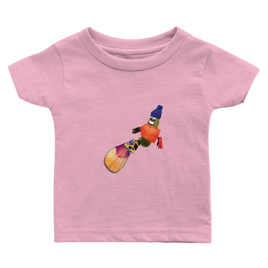 Snowboard Pickle Baby T Shirts