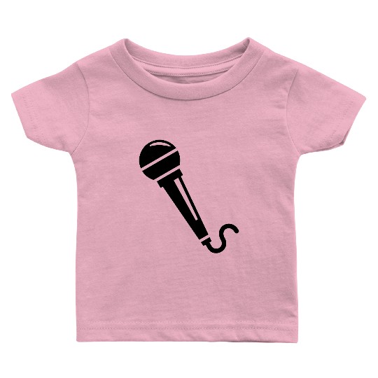 microphone music singer present Baby T Shirts